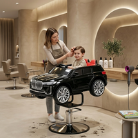 Chaise de coiffure pour enfants de haute qualité, noire, en forme de SUV, réglable, pour tout-petits
