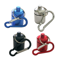 Bouchon d'oreille personnalisé étui de transport porte-clés portable support de bouchon d'oreille étanche boîte de bouchon d'oreille en métal pour les voyages activités de plein air