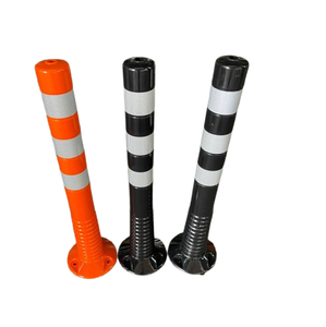 Poste Delimitador de Tráfico de PU de 75 cm, Negro, Amarillo, Rojo, Verde, Alta Visibilidad, Suave, Flexible y Duradero - Product Image 4