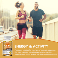 Complément alimentaire 100% naturel Private Label 60 Keto Fat Burn Capsules, soutien énergétique et amélioration de la concentration mentale