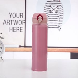 กระติกน้ำสุญญากาศสแตนเลสแบบปั๊มลม ZY 500 มล. พร้อมโลโก้สั่งทำ - Product Image 3
