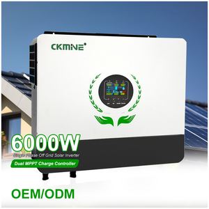 6KW Off Grid Hybride <span class=keywords><strong>Inverter</strong></span> met Dubbele MPPT Solar Ingang 48V 6000W Enfase 6KVA 220V 230V Parallel voor Groothandel Aangepast - Product Image 1