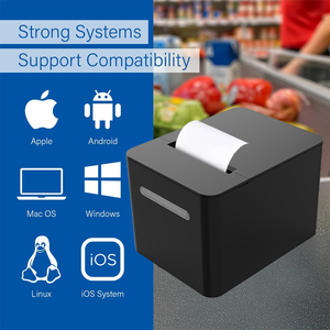Latest 80mm Thermal Receipt POS <strong>Printer</strong> 250mm/s High-Speed <strong>USB</strong> Wireless <strong>Connectivity</strong> IP54 Partial Auto-Cutting 203dpi - Product Image 2