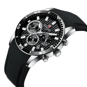 Relógio de quartzo para homens, reward, relógios esportivos personalizados de liga metálica, fabricante de pulseira de silicone multifuncional para homens