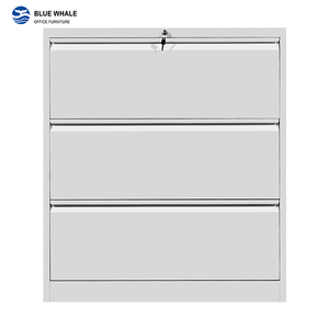 3 Lateral Vertical A3 Paper Cheap Mobile Pedestal 3 <b>Drawer</b> Lateral <b>Metal</b> File <b>Cabinet</b> - Product Image 1