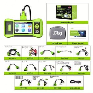เครื่องสแกนมอเตอร์ไซค์อเนกประสงค์ JDiag M300 เครื่องมือวินิจฉัยและทดสอบแบตเตอรี่ระบบคู่ สำหรับ BMW, YAMAHA - Product Image 4