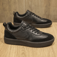 Chaussures décontractées rétro pour hommes Hambo, nouvelle tendance, baskets en cuir, doublure en maille respirante, semelle en caoutchouc, vente en gros d'usine, support OEM ODM