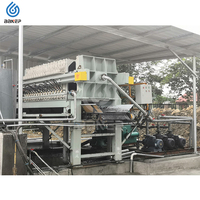 Presse-filtre manuelle à membrane neuve pour la déshydratation des boues, pour l'industrie du traitement de l'eau, séparation solide-liquide, épaisseur de gâteau de 30 mm