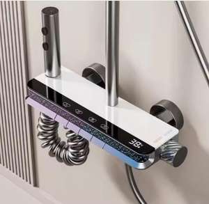 Ensemble numérique intelligent <span class=keywords><strong>de</strong></span> mix <span class=keywords><strong>de</strong></span> piano <span class=keywords><strong>de</strong></span> système <span class=keywords><strong>de</strong></span> <span class=keywords><strong>douche</strong></span> <span class=keywords><strong>de</strong></span> robinet avec le <span class=keywords><strong>kit</strong></span> <span class=keywords><strong>de</strong></span> valve thermostatique d'écran d'affichage à cristaux liquides - Product Image 2