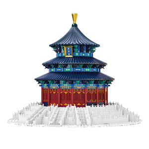 Juguete de Arquitectura Tradicional China OEM, <span class=keywords><strong>Gran</strong></span> Venta, Salón de Oración para Buenos Cosechas en Pekín, Juego de Bloques de Construcción, Venta al por Mayor - Product Image 5