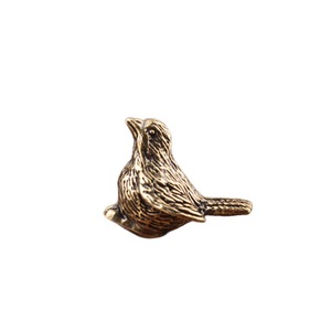 Brass Sparrow Figurine 2Pcs Mini <b>Ornament</b> For Home Decor Living Room Craft Gift - Product Image 5
