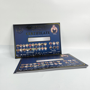 Luxury Gold Foil Embossed Event Certificate - Custom <b>Printed</b> Live Event Completion Certificates - Product Image 2