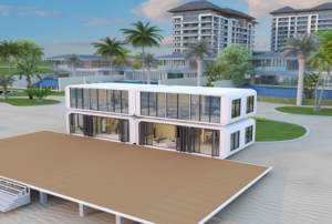 Edificio Prefabricado <span class=keywords><strong>de</strong></span> Dos Pisos con Estructura <span class=keywords><strong>de</strong></span> Acero, Certificado ISO9001, Impermeable, para Instalaciones Médicas/<span class=keywords><strong>de</strong></span> Investigación, con Vistas Panorámicas, Moderno - Product Image 6