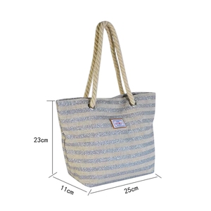 Bolsas de Playa Tejidas de Lujo para Mujer, con Logotipo Impreso Personalizado, de Paja, para el Verano - Product Image 3