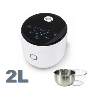 Olla <span class=keywords><strong>Arrocera</strong></span> Pequeña de 400W y 2 Litros para una Persona, Olla <span class=keywords><strong>Arrocera</strong></span> con Recipiente Interior de Acero Inoxidable, Olla <span class=keywords><strong>Arrocera</strong></span> Electrónica <span class=keywords><strong>Mini</strong></span> de 2L - Product Image 1
