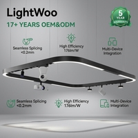 Système d'éclairage linéaire LED professionnel intégré pour suspensions, caméras audio, projecteurs, bureaux intelligents, bâtiments, entrepôts OEM, supermarchés