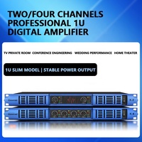 Gooermi K400 Amplificateur de puissance audio professionnel à 4 canaux 650W * 4 Ch Amplificateur de karaoké classe D 1U pour scène