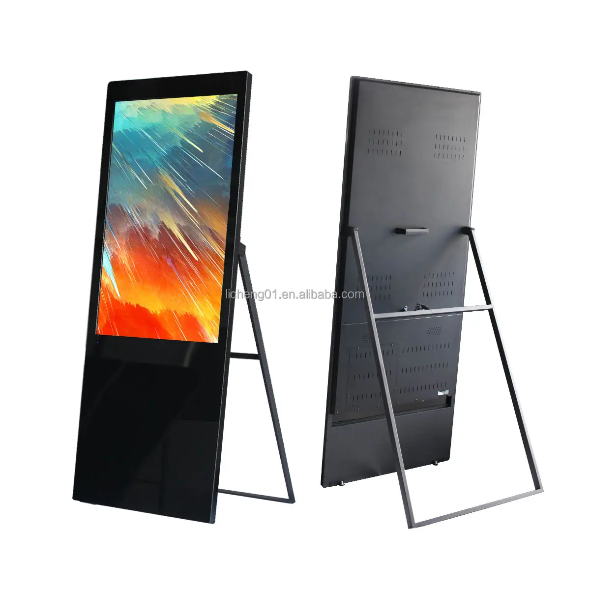 43 inch sàn di động đứng LCD màn hình quảng cáo LCD kỹ thuật số Totem cho phụ nữ quần áo và nam giới giày cửa hàng