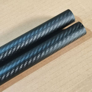 Tubos de Fibra de Carbono 100% Pura de 330 mm x 20 mm x 22 mm, Envueltos en Rollo 3K, Superficie Brillante, Bolsas para Cuadricópteros, Producto de Fibra de Carbono Tejida - Product Image 2