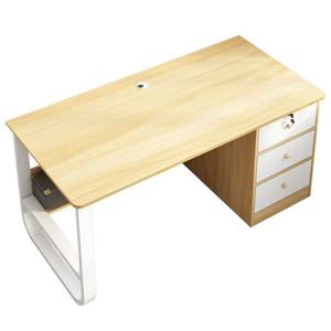 Elegante <span class=keywords><strong>escritorio</strong></span> moderno para estudiantes con marco de metal superior de madera, mesa de estudio sencilla para el hogar, oficina, <span class=keywords><strong>escritorio</strong></span> para ordenador, <span class=keywords><strong>estantería</strong></span> - Product Image 6
