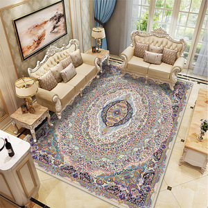 Alfombra Antideslizante de Terciopelo Cristalino Ecológica Acolchada de Estilo Persa Moderno de Alta Calidad, Adecuada para Salas de Estar y Hogares - Product Image 3