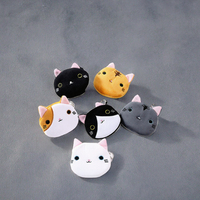 Mignon dessin animé chat coloré porte-monnaie porte-clés enfants en peluche Animal porte-monnaie Purseie public ciblé enfants
