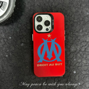 Coque de téléphone unique multicolore pour iPhone Xs Xr 11 12 13 14 15 16 17Pro Max, design de football de <span class=keywords><strong>Marseille</strong></span> - Product Image 3