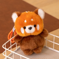 Porte-clés animal parfumé en fibre de polyester, pendentif en peluche parfumée (paresseux, pingouin, éléphant, raton laveur, capybara), décoration de sac, cadeau 13cm