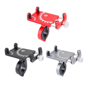 Aluminum Alloy Phone Holder For Bicycles <b>Electric</b> <b>Bikes</b> Motorcycles One Size Black With One Touch Release - Product Image 5
