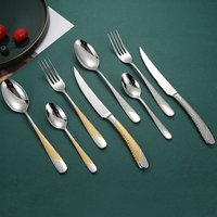 Großhandel Luxuriöses Metallbesteck Gold Silber Edelstahl Steakmesser Gabel Löffel für Zuhause oder Hochzeit Nachhaltig für Veranstaltungen
