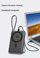 Batterie semi-solide certifiée 25W Batterie magnétique sans fil avec câble de type C Support de téléphone Charge pour ordinateur portable