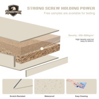 Tablero Decorativo de Melamina Personalizado con Acabado de Color Puro para MDF con Certificación ISO para Proyectos Modernos de Cocina y Baño, Resistente al Fuego