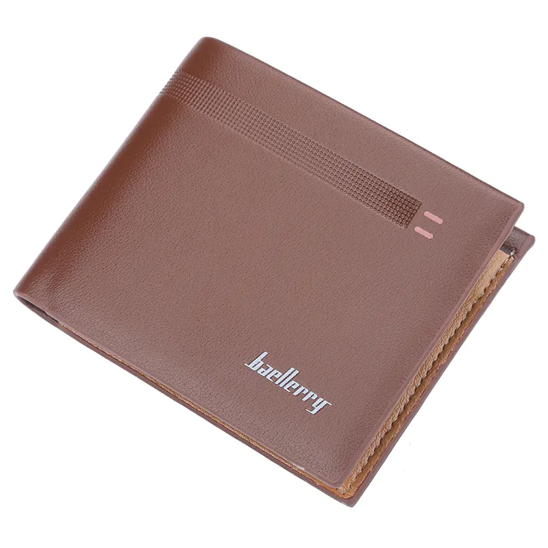 Baellerry Hot selling Men's Short PU leather Money Card Holder case Business Leisure Wallet,Female coin purse wholesale In Stock