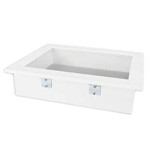 Chất lượng cao tùy chỉnh gỗ trắng 3D khung ảnh bản lề có thể gập lại bóng hộp hiển thị trường hợp với kính cho phong cảnh hoa đối tượng - Product Image 2