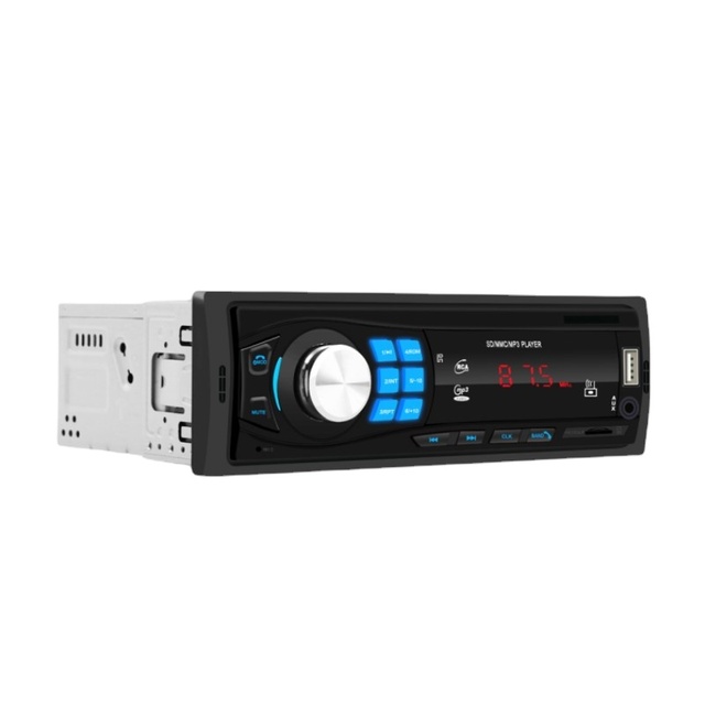 Henmall 1din Universal Car Music Player Radio AI Voice FM TF AUX in BT Hands-free Radio Vehicle Tape Recoderr