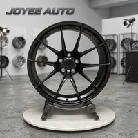Jantes forgées personnalisées noir brillant à 5 branches, 17-24 pouces, 5x112 5x114.3 5x120 pour Subaru Impreza, Mazda 3, Honda Accord