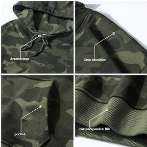 Nouveau design 2026 – Sweat à capuche zippé pour homme, motif camouflage personnalisé par sublimation, en polaire, taille XL, impression numérique, collection automne - Product Image 2