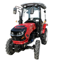 Tracteur agricole diesel 4x4 de 50 CV en promotion avec accessoires de chargeur, certifié CE EPA Euro 5