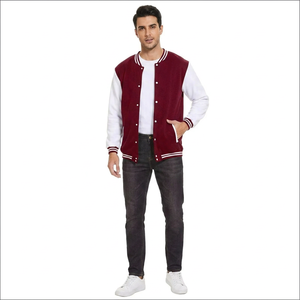 Nuevo Diseño 2026 Personalizado Unisex de Alta Calidad Transpirable Elegante Casual Invierno Venta al por Mayor Vintage OEM Lujo Chaqueta Universitaria con Cuello Alto - Product Image 1