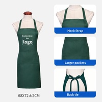 Tablier publicitaire personnalisé avec logo, sangle de cou, cadeau promotionnel pour la restauration, uniforme de cuisine, tissu en velours pêche, polyester