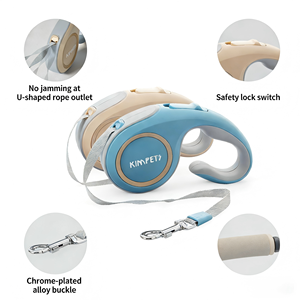 Correa Retráctil Ergonómica en Forma de C para Perros <span class=keywords><strong>2026</strong></span>, Duradera, Ajustable de 3M/5M, Cuerda para Mascotas para Exteriores, de ABS y Poliéster con Cintas - Product Image 4