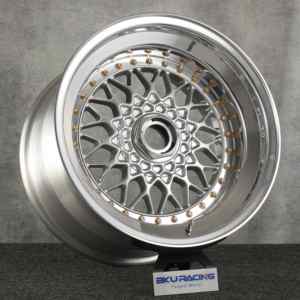 Juego de 3 Ruedas BKU 5x120 con Borde Triple Escalonado de 15 16 17 <span class=keywords><strong>18</strong></span> Pulgadas, Llantas de Aleación con Cara Plateada para <span class=keywords><strong>BMW</strong></span> M5 E30 <span class=keywords><strong>M3</strong></span> E34 <span class=keywords><strong>E36</strong></span> E46 E39 E32 - Product Image 4