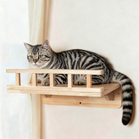 Perchoirs muraux écologiques en bois pour chats, meubles muraux avec caractéristiques amovibles et lavables pour chats d'intérieur, étagère d'escalade pour animaux de compagnie