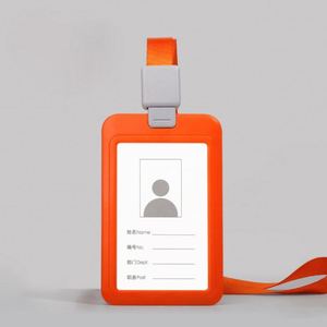 Custom Worker Id <b>Card</b> Holder Badge Lanyard Printed Logo <b>Card</b> Sleeve <b>Protector</b> with Retractable Rope - Product Image 4