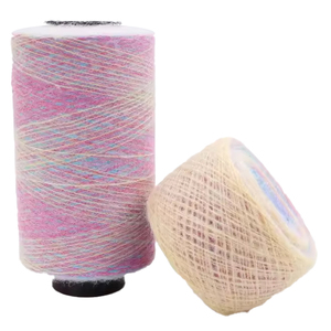 Groothandel Hoge Kwaliteit Breien Garen Wol 15nm/1 Geschilderd Mohair 30% Polyester 15% Acryl 45% Nylon 10% Wol Mix Garen - Product Image 1