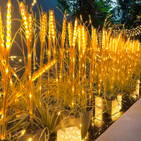 Guirlandes lumineuses LED artificielles en blé décoratives pour les fêtes, blanc chaud, IP65, étanches pour une utilisation en extérieur, centres commerciaux, restaurants