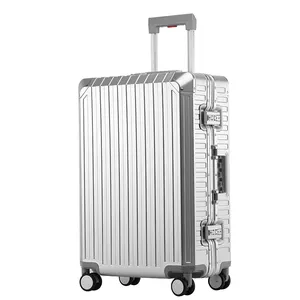 Valise à main vendant tous les sacs de bagages à main en alliage d'aluminium et de magnésium et le chariot de bagages de cabine en aluminium en gros usine