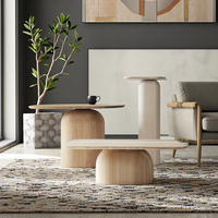 Table d'appoint moderne minimaliste réglable en hauteur, pliable, en MDF et bois massif, pour salon, bureau à domicile, salle à manger, usage scolaire