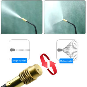 Fai da te 5/10/15/20 metri Kit ugello di nebulizzazione regolabile con valvola a sfera 360 ° ugello di piegatura libera per giardino, serra - Product Image 6