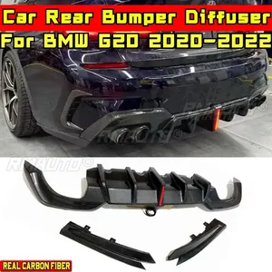 For BMW G20 2020-2022 Body Kit BMW G20 Rear Bumper Spoiler Real Carbon Fiber Sport Style Diffuser <b>Splitter</b> Car Accessories - Product Image 1